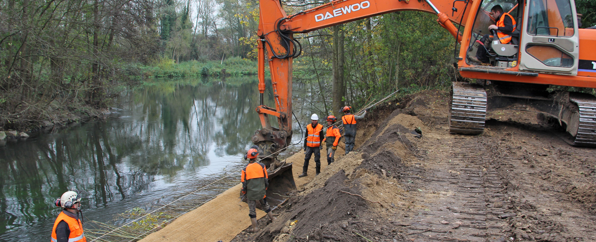 Etre aidé pour vos travaux sur berges