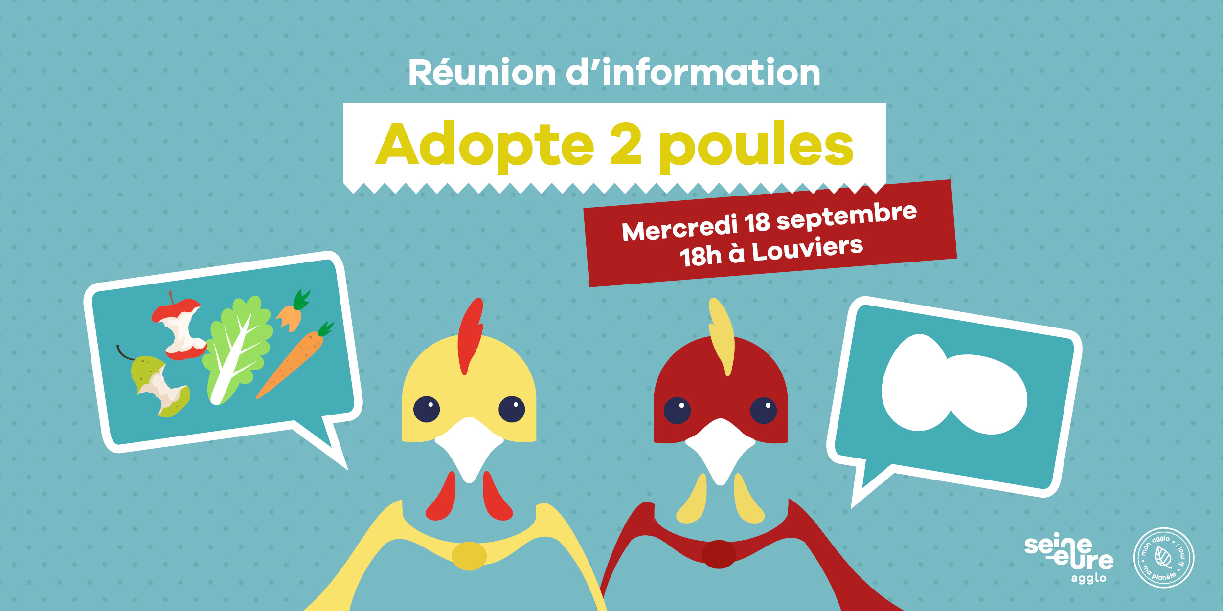 Réunion d&rsquo;information « Adopte 2 poules »