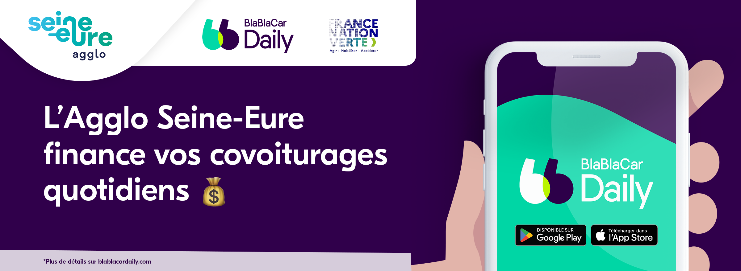 Covoiturez avec BlablaCar Daily en Seine-Eure