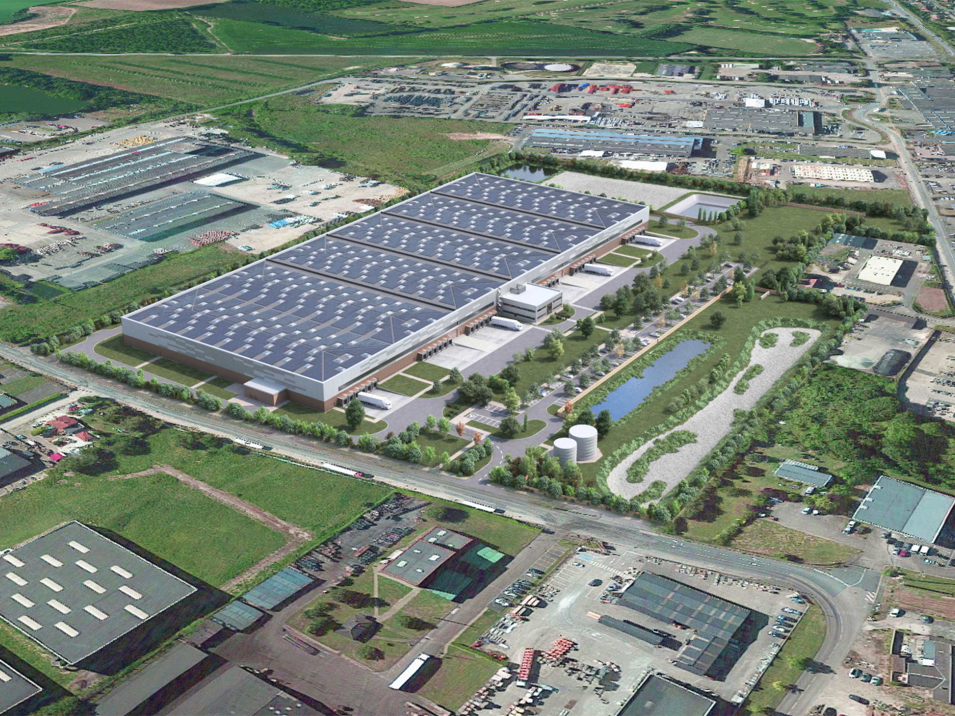 Gaillon-Val d’Hazey : Panattoni implante son premier bâtiment logistique de Normandie
