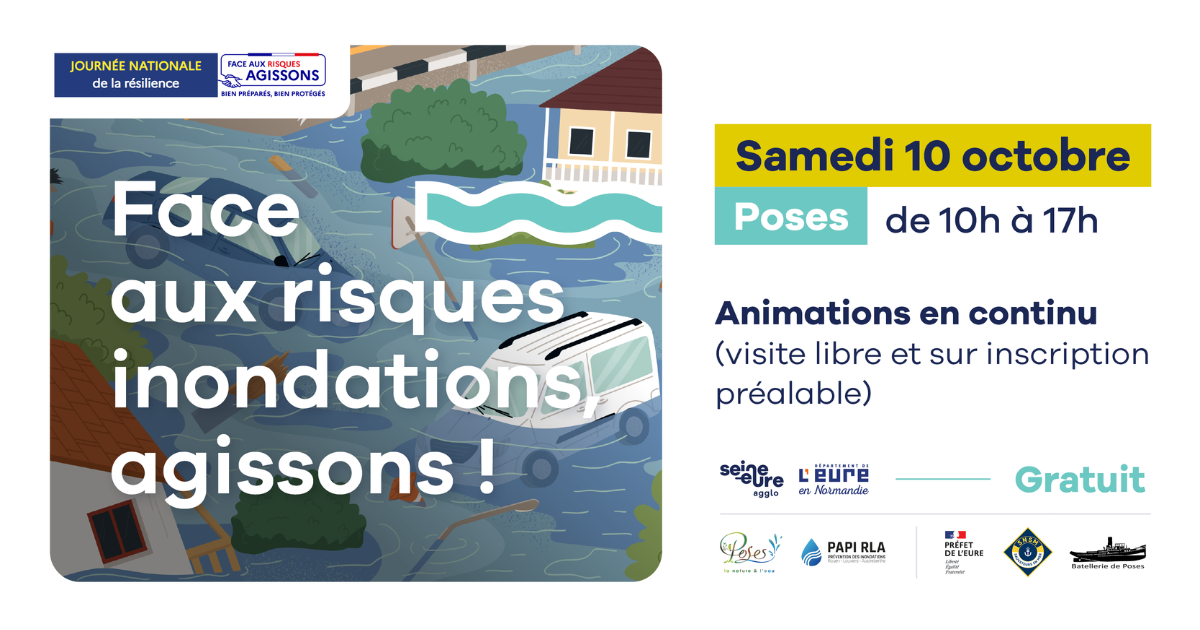 Face aux risques inondations, agissons : journée d&rsquo;animations à Poses
